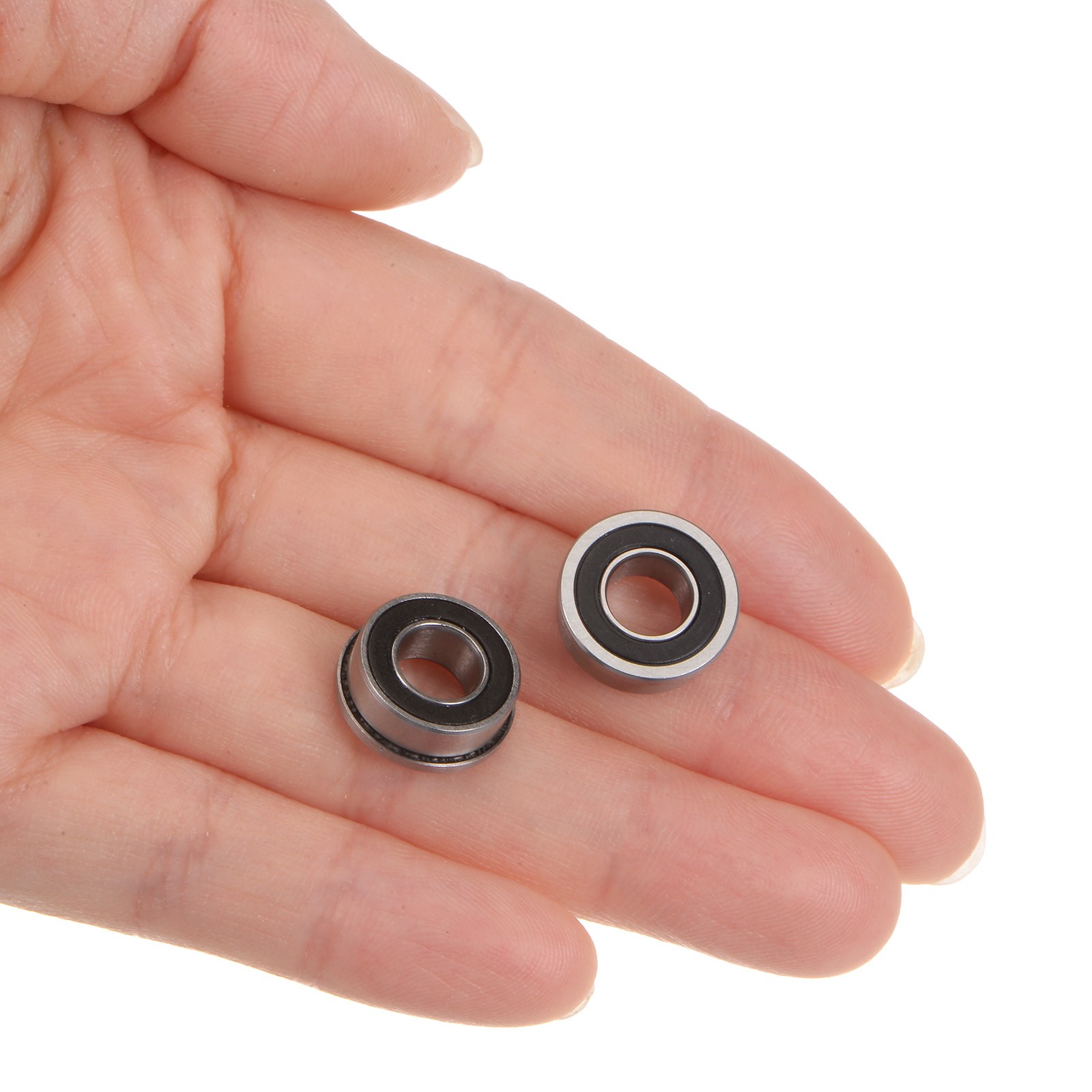 FR188-2RS Flanged Ball Bearing 1/4×1/2×3/16 Inch Double Sealed, 4pcs