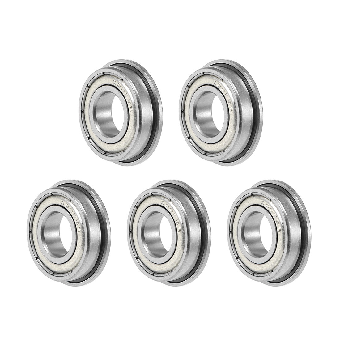 5x Flange Deep Groove Ball Bearings 10x22x6mm Shielded Chrome Steel