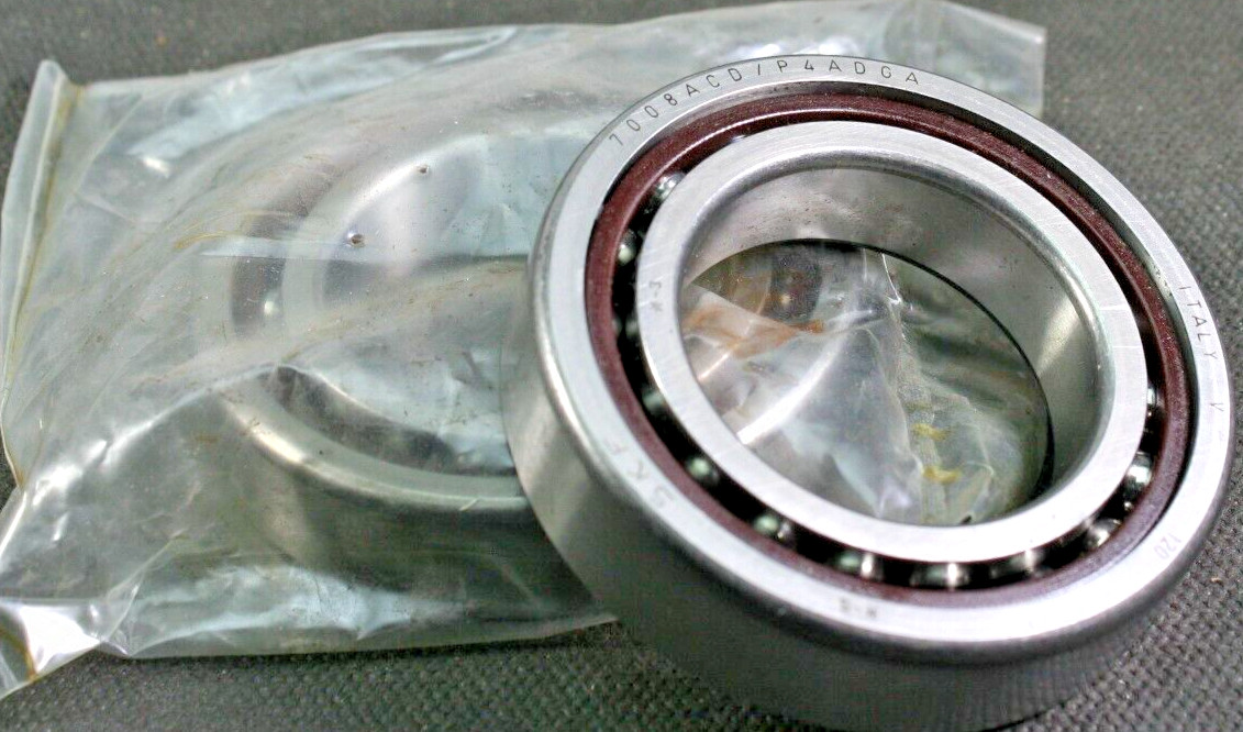 Two (2) SKF 7008 ACD P4A DGA Angular Contact Super Precision Bearing 40MM ID