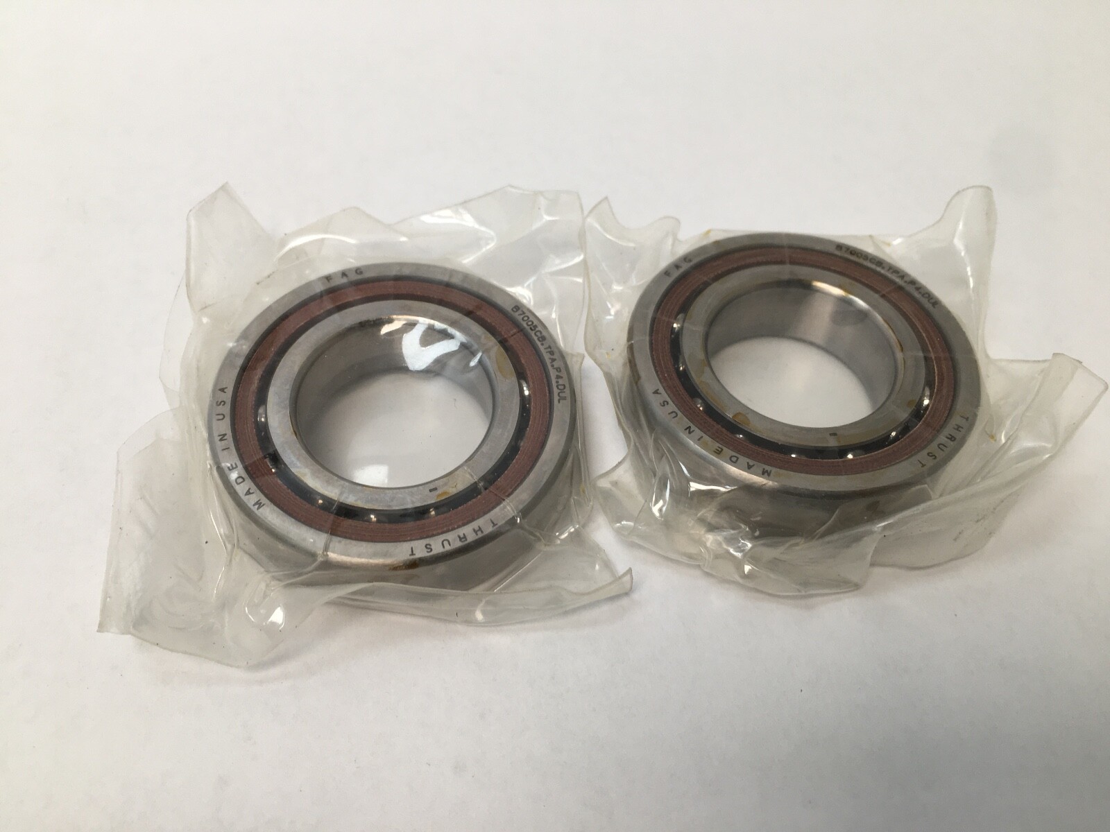 FAG B7005CB.TPA.P4.DUL Bearing 25x47x12 mm B7005CB-TPA-P4-DUL ABEC7 USA Set