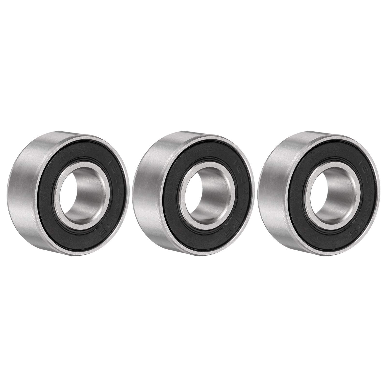 1604-2RS Deep Groove Ball Bearing, 3pcs, 3/8″ x 7/8″ x 11/32″, Z2 Double Rubber