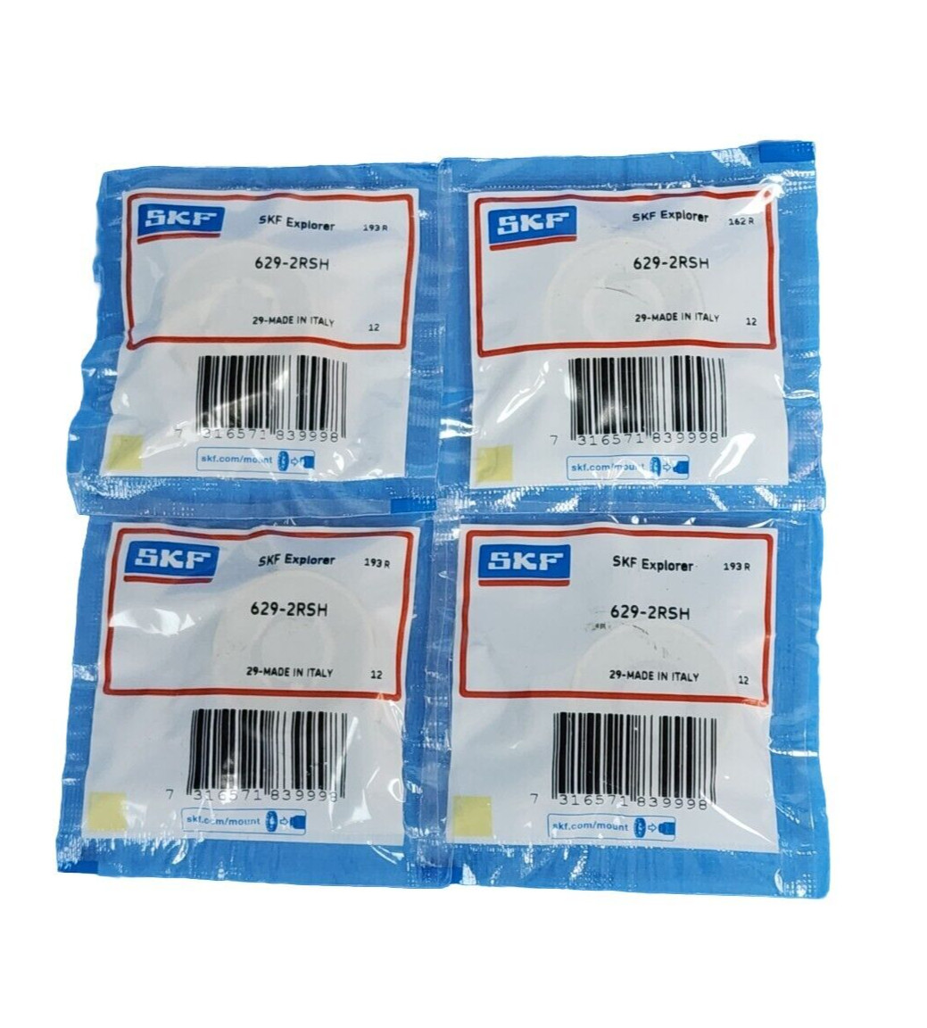 LOT OF 4 NEW SKF 629-2RSH BALL BEARINGS 6292RSH