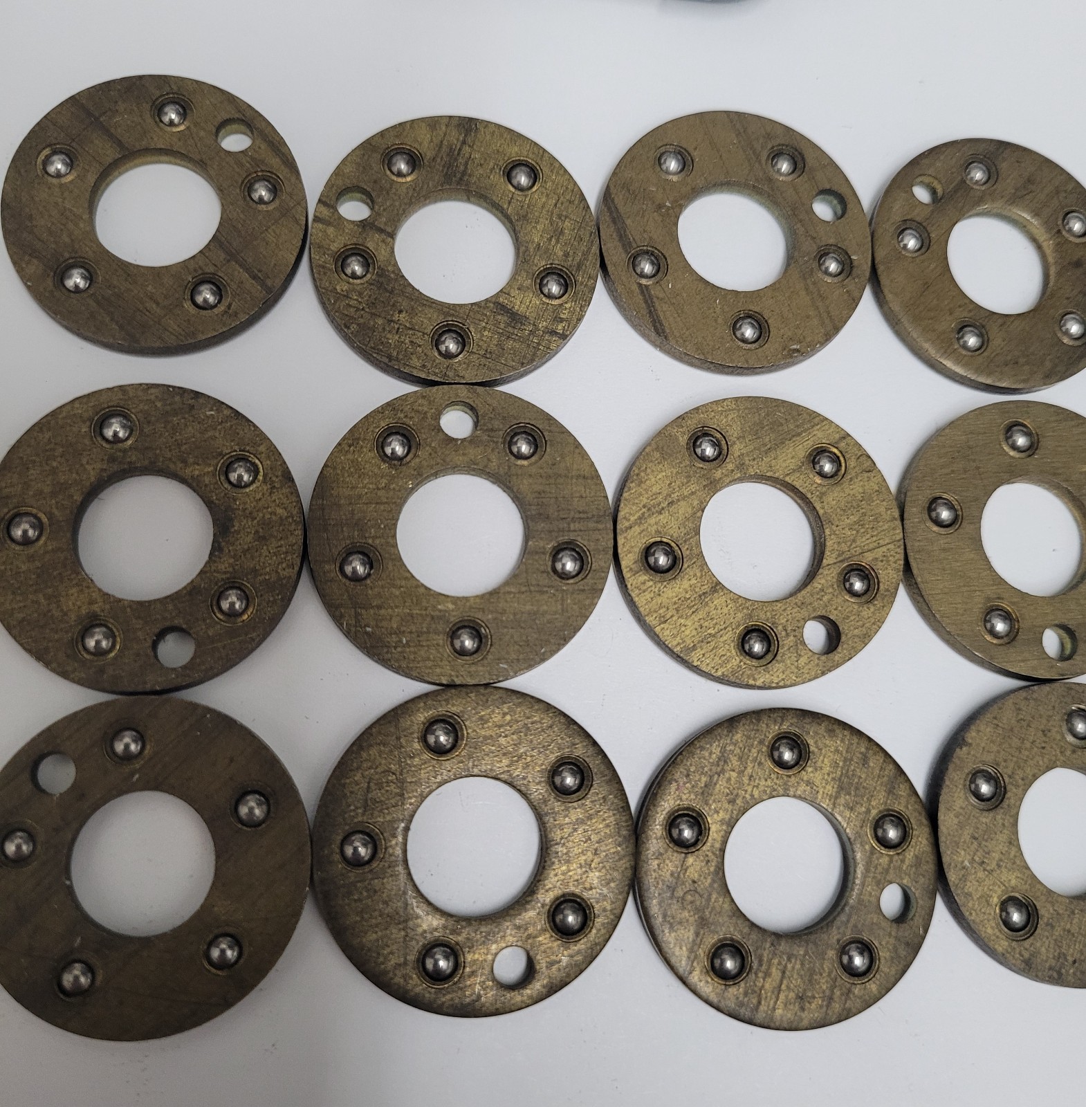18 Vintage Bearings Lot – 1 1/16” Outside with 7/16” Bore – Unused NOS