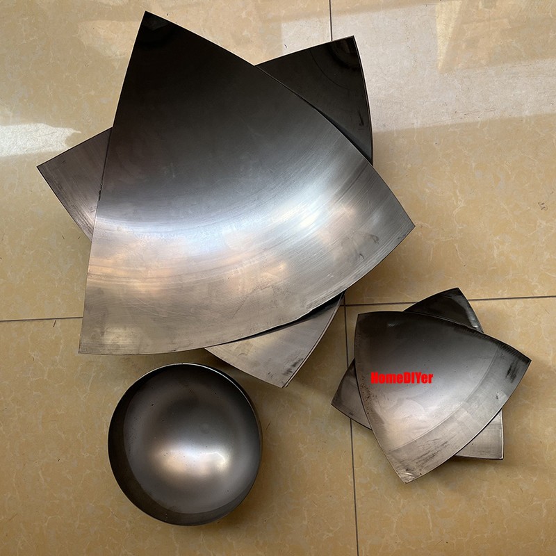 1/8 Iron Ball Slice Metal Balls Sheet One‑Eighth Hollow Spheres 17mm 20mm-350mm
