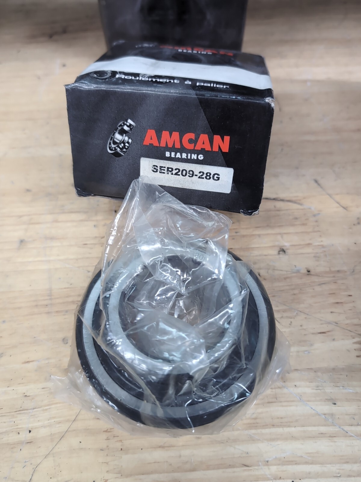 SER209-28G Insert Bearing with set Screw & Snap Ring SER 209-28-G ,1-3/4″ Bore