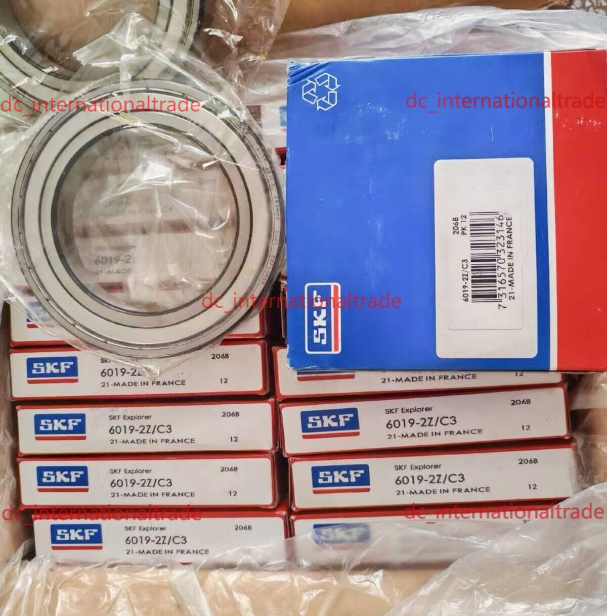 NEW SKF 6019-2Z/C3 single row deep groove ball bearing 1PCS #NN