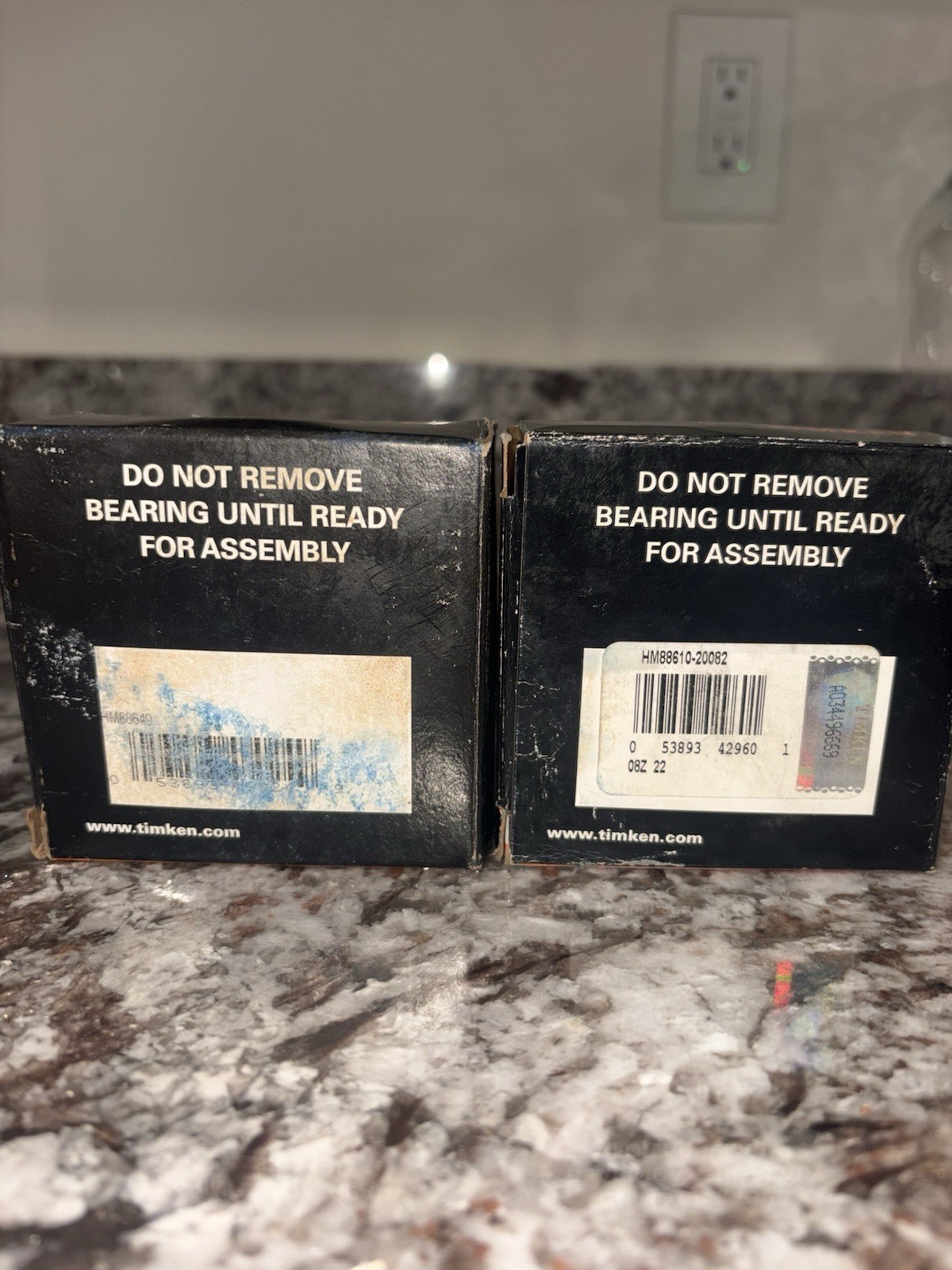 Timken HM88649 HM88610 Tapered Roller Bearings Set of 2 MPN Model Numbers