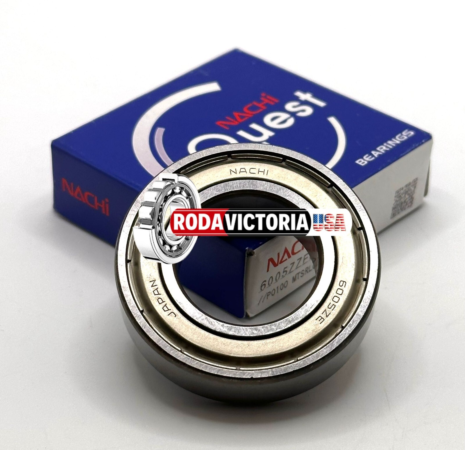 NACHI JAPAN 6005 ZZ C3 DEEP GROOVE BALL BEARING, METAL SHIELDED 25x47x12mm