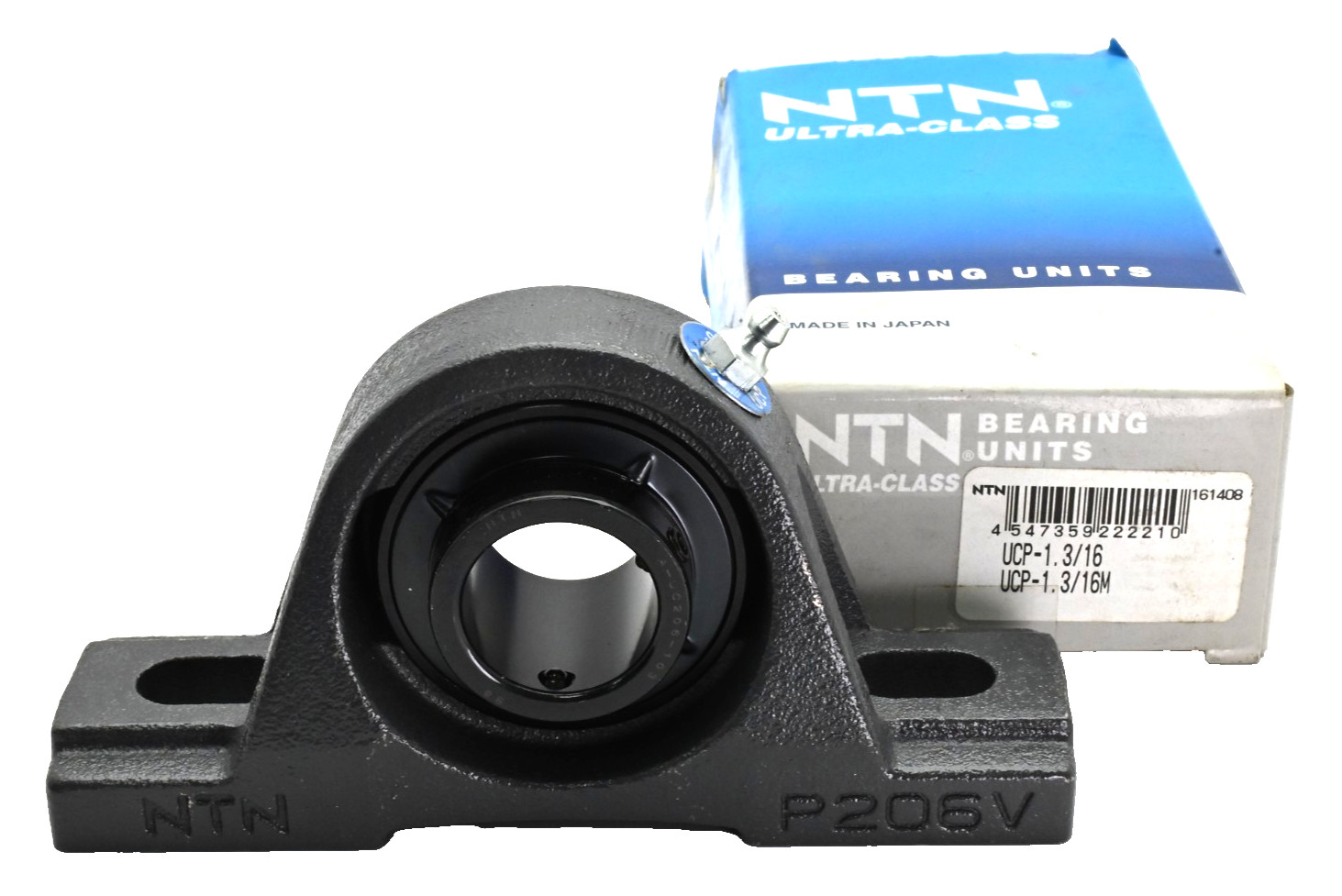 NTN UCP-1.3/16M Pillow Block Ball Bearing Unit – 2-Bolt Base, 1-3/16 in Bore