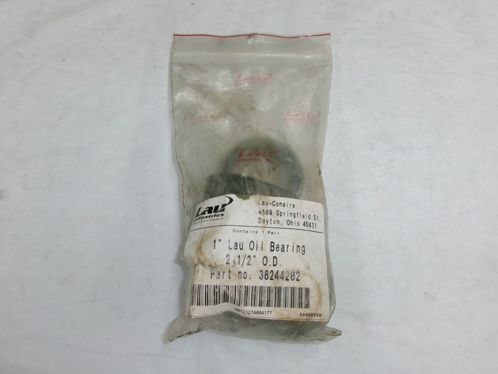 38-2442-02-LAUI LAU INDUSTRIES BEARING OIL TYPE 1 PAIR