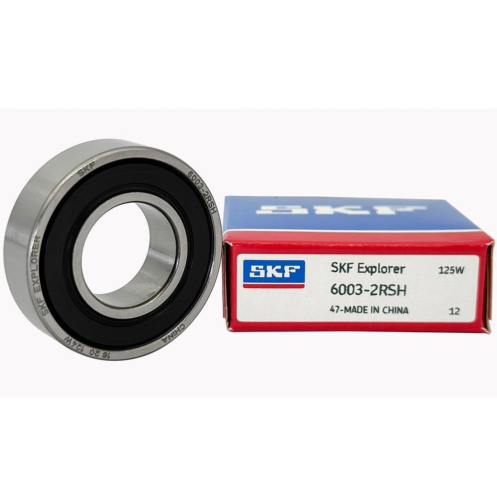 2Pcs SKF 6003-2RSH Double Rubber Sealed Ball Bearing 17x35x10mm