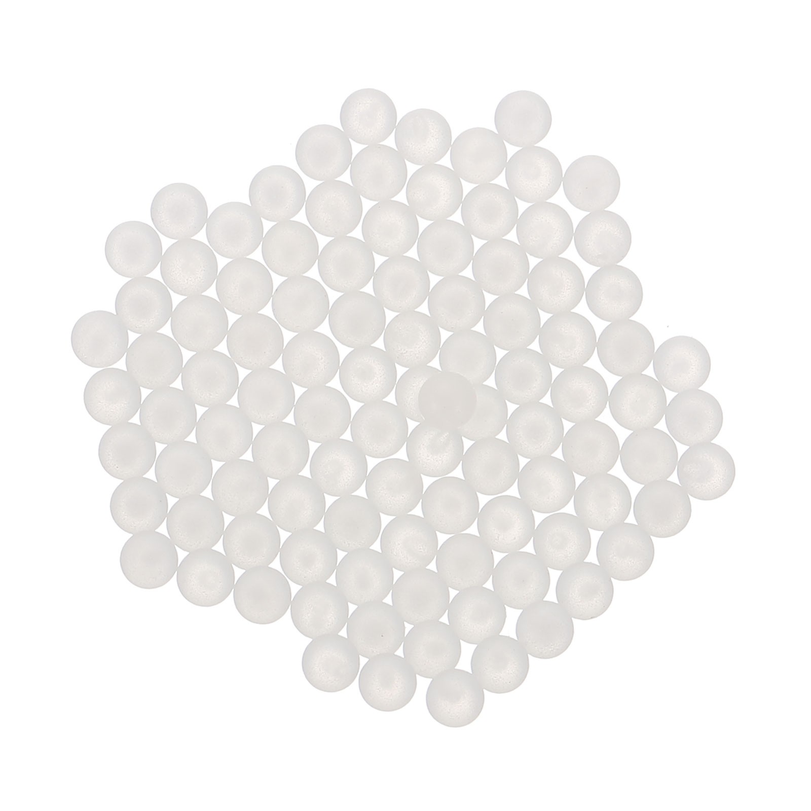 100pcs PP Plastic Bearing Balls 2.5mm Solid Plastic Ball, White