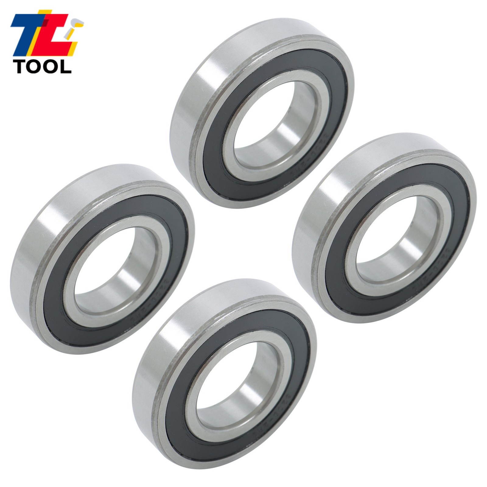 4pcs 6208-2RS 40x80x18mm Bearings Rubber Sealed Industrial