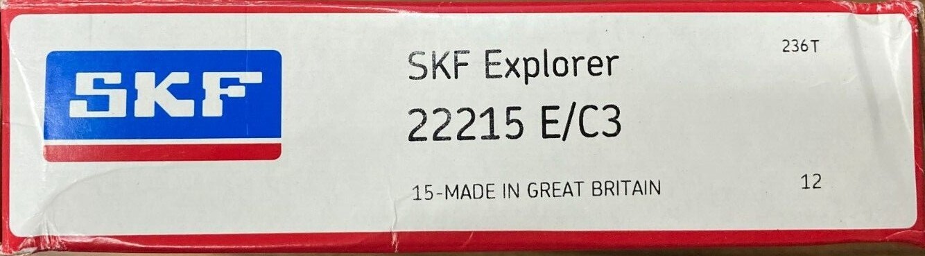 22215 E/C3 SKF SPHERICAL ROLLER BEARING 75x130x31 (mm)