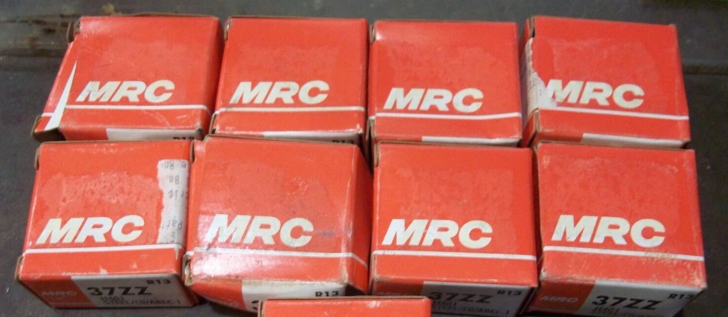 LOT OF 8 MRC 37ZZ BALL BEARINGS (278-3)