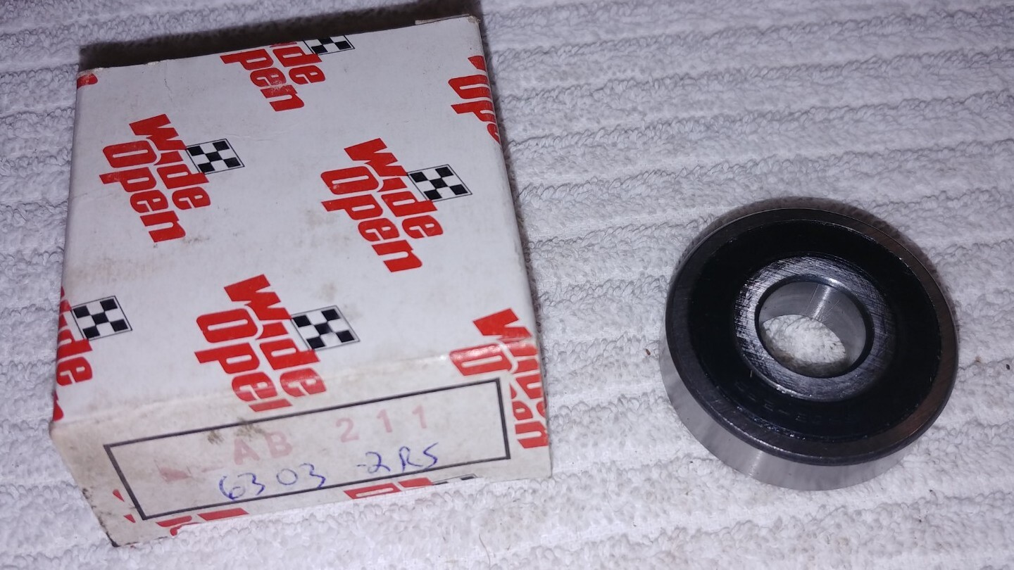 NEW 6303 2RS Bearing (Wide Open Brand AB211) 17x47x14mm