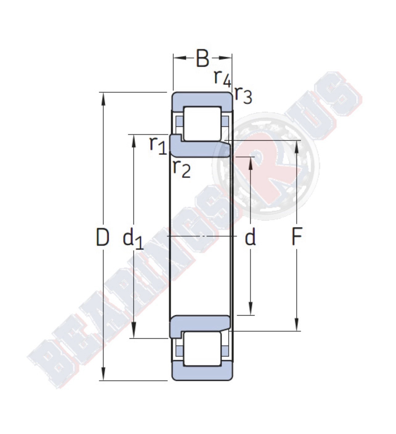 NJ224ECJ SKF Cylindrical Roller Bearing 120mm X 215mm X 40mm USA SELLER🇺🇸