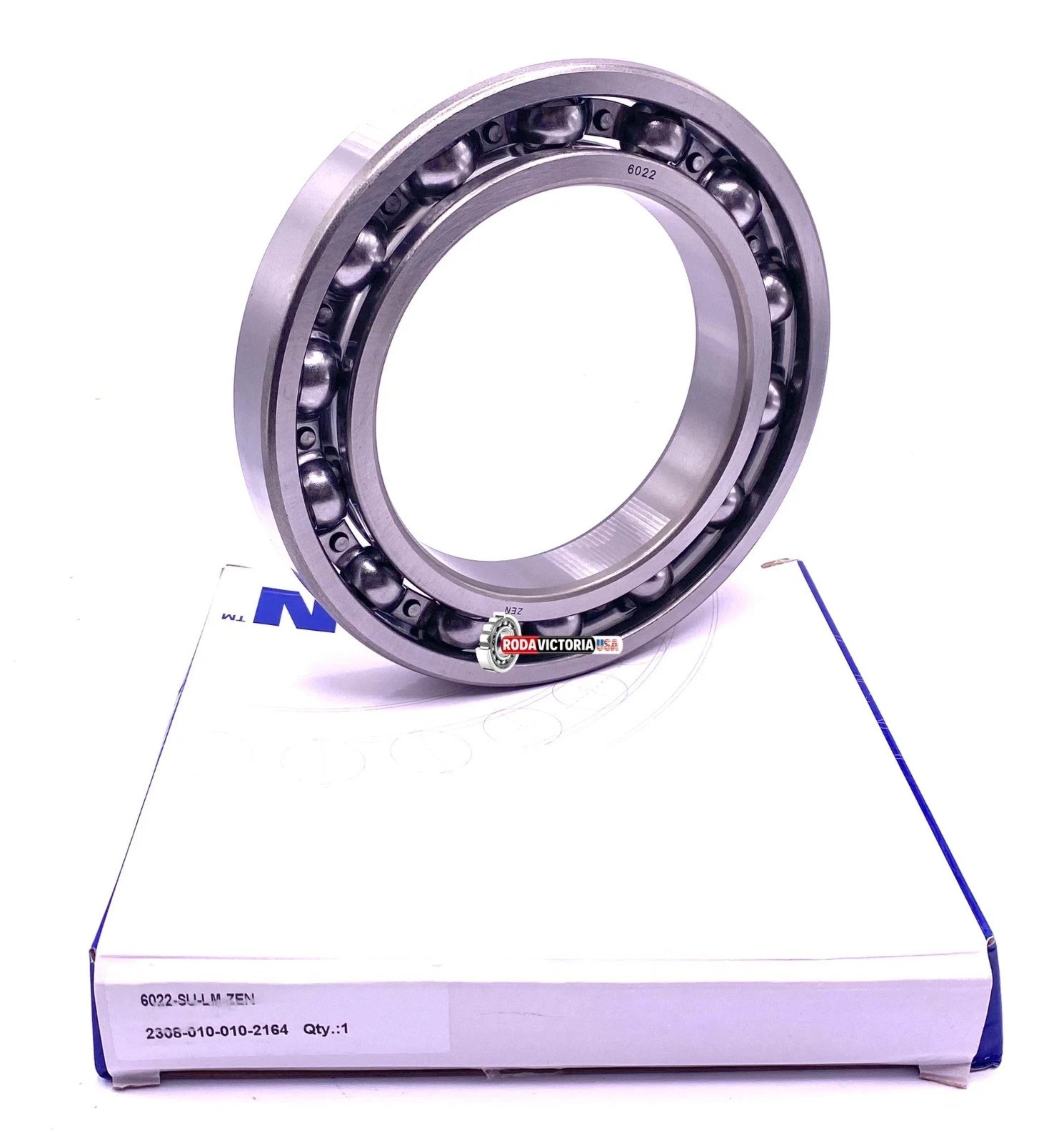 ZEN 6022 Deep Groove Ball Bearing, Open Type, No Seals 110x170x28 mm