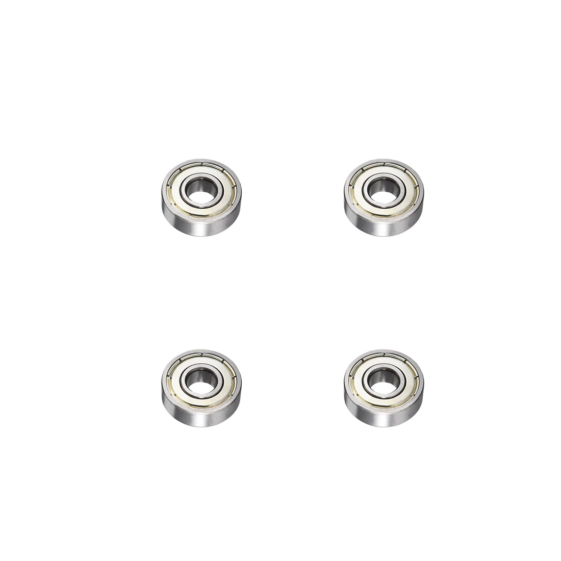 8mmx22mmx7mm Ball Bearings Double Shield 608ZZ High Carbon Steel Z1 4 Pcs