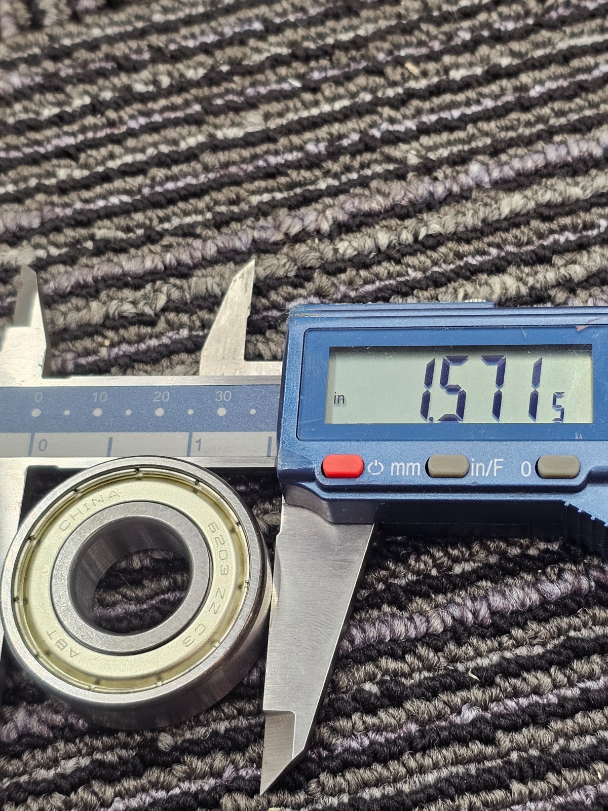 (QTY 10) ABT 6203 ZZ C3 Metal Shielded Ball Bearing 17mm x 40mm x 12mm