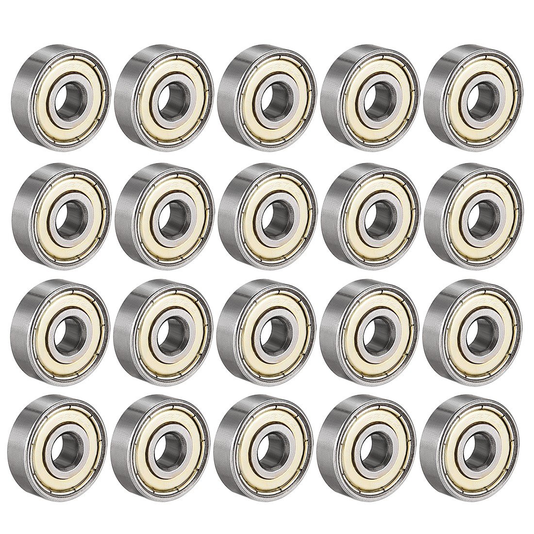 20pcs Deep Groove Ball Bearing 627ZZ Double Shield 7 x 22 x 7mm Carbon Steel