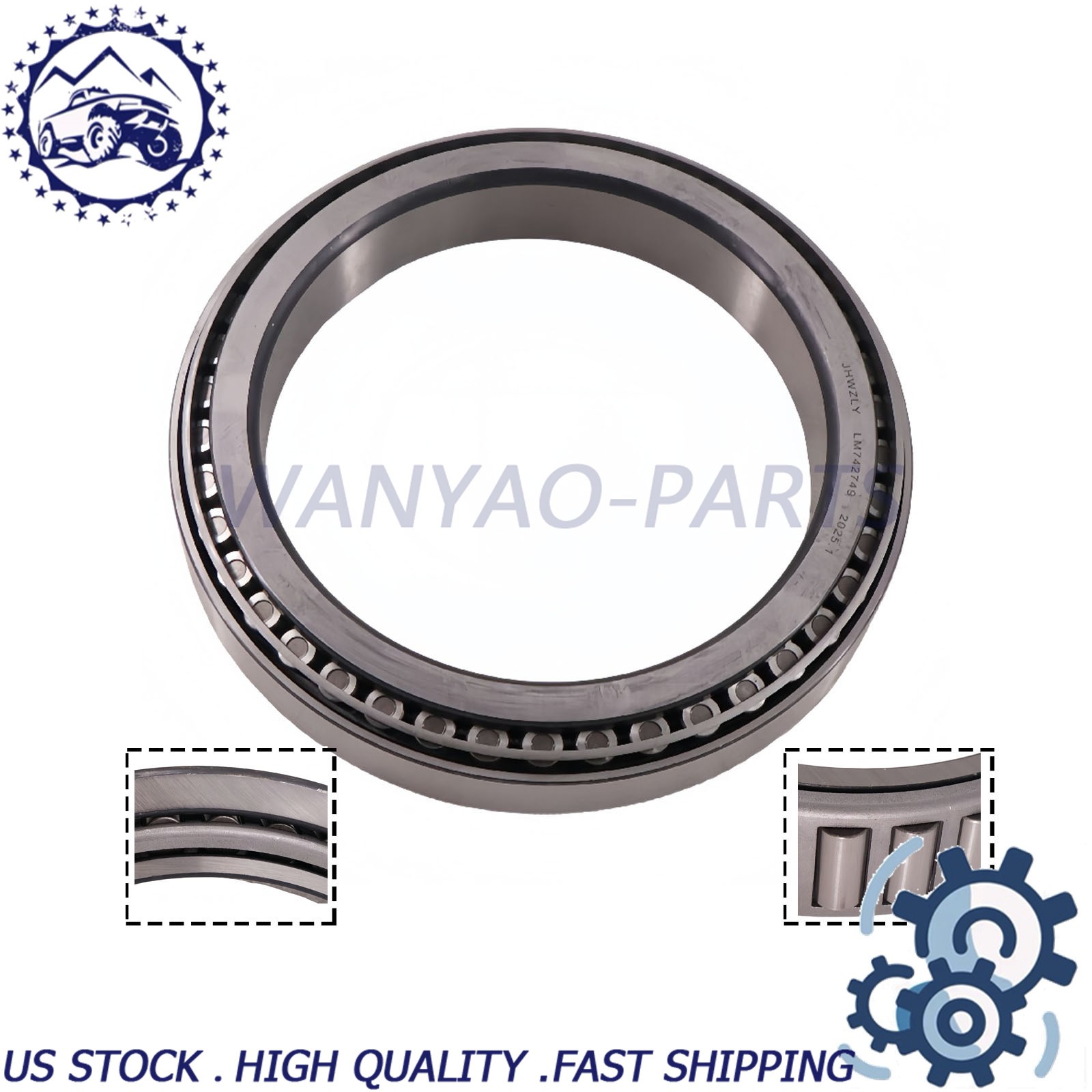 Tapered Roller Bearing LM742749 LM742710 Set Cup and Cone 1PC New 1-PC