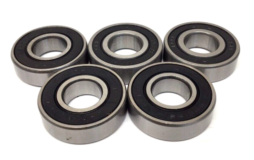 Peer 6001RS Ball Bearing Double Shield 12mm ID 28mm OD 8mm Width (Pack Of 5)