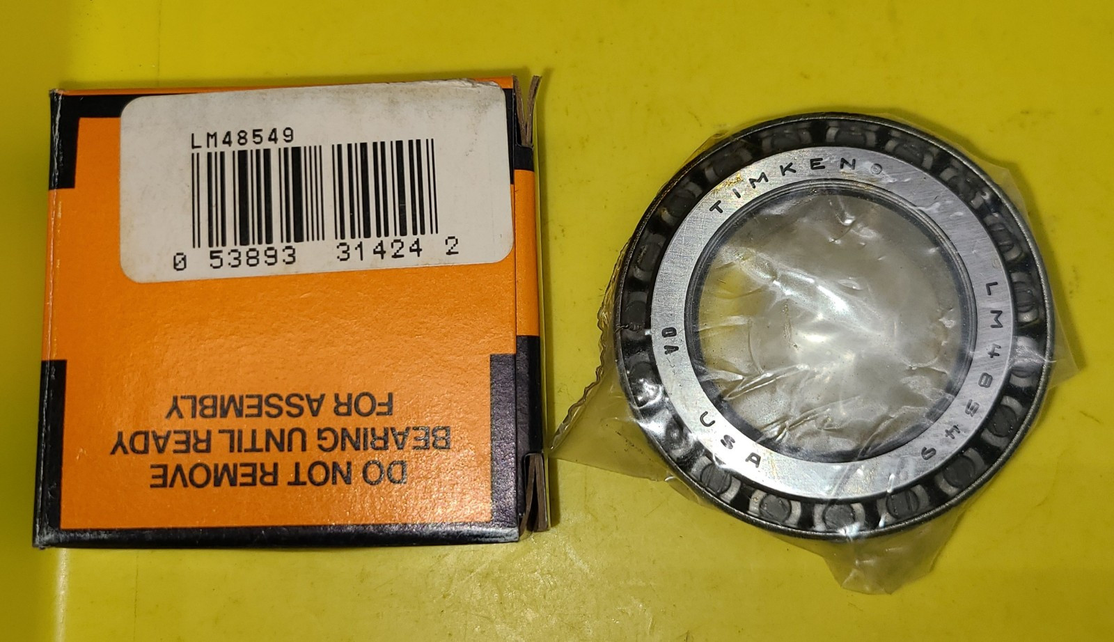 Timken LM48549 Tapered Roller Bearing Cone, 0.3750″ Bore, 0.72″ Width
