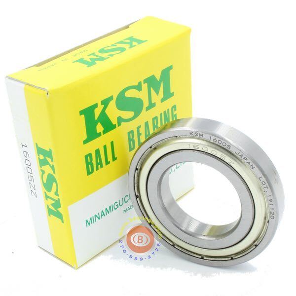 16005-ZZ Ball Bearing 25x47x8 Shielded 16005ZZ – KSM Japan