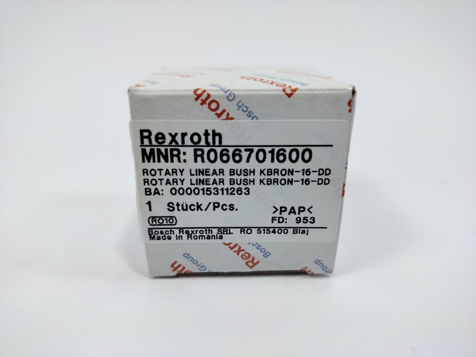 Bosch / Rexroth R066701600 KBRON-16-DD Rotary Linear Bushing