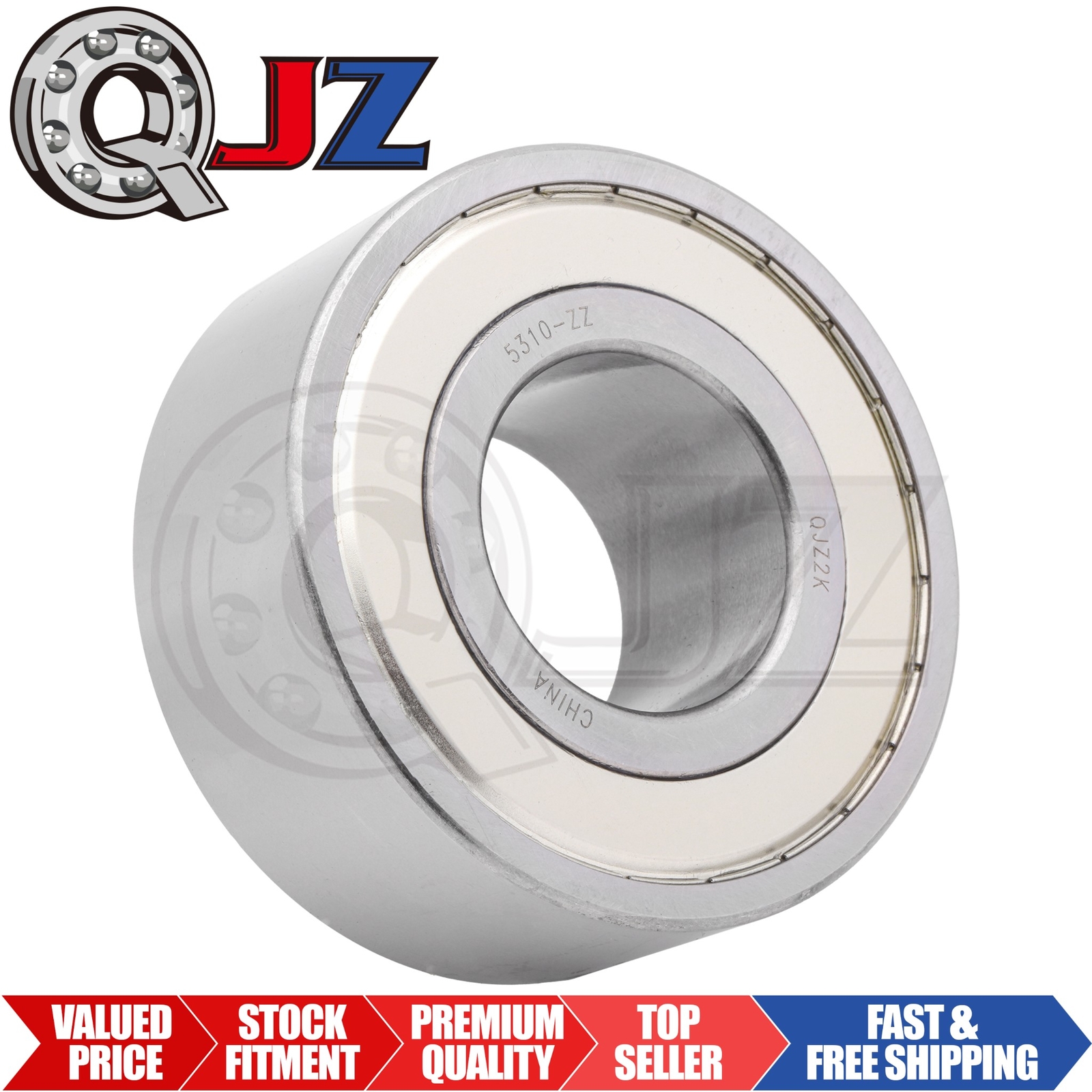 [Qty.1] 5310-ZZ Angular Contact Ball Bearing [50mm Bore x 110mm OD x 44.4mm W]