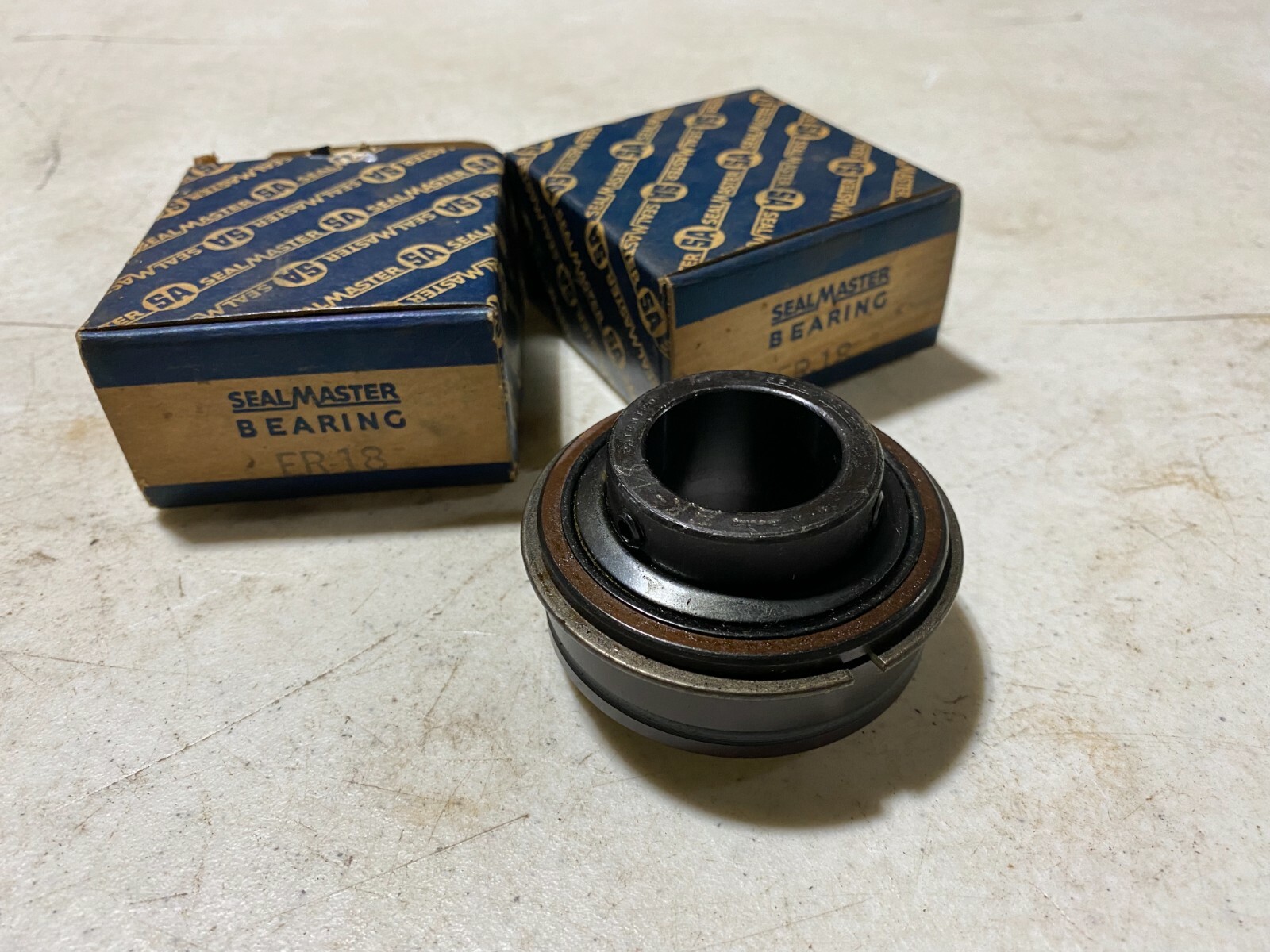 Two (2) SealMaster ER-18 Bearings 1-18″ Bore, NOS