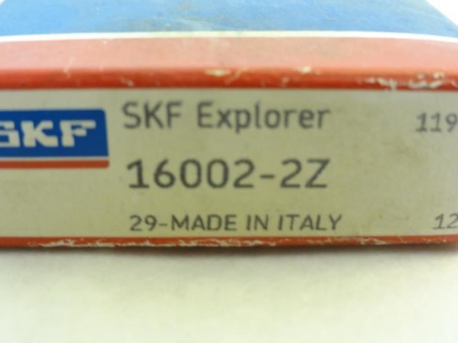 186714 New-No Box; SKF 16002-2Z Ball Bearing; 15mm ID; 32mm OD; 8mm Width
