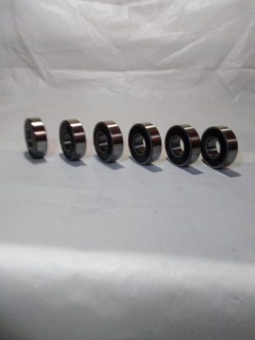 Lot of (6) F.A.G. Roller Bearings No 6203 RS Made in Germany Excellent Condition