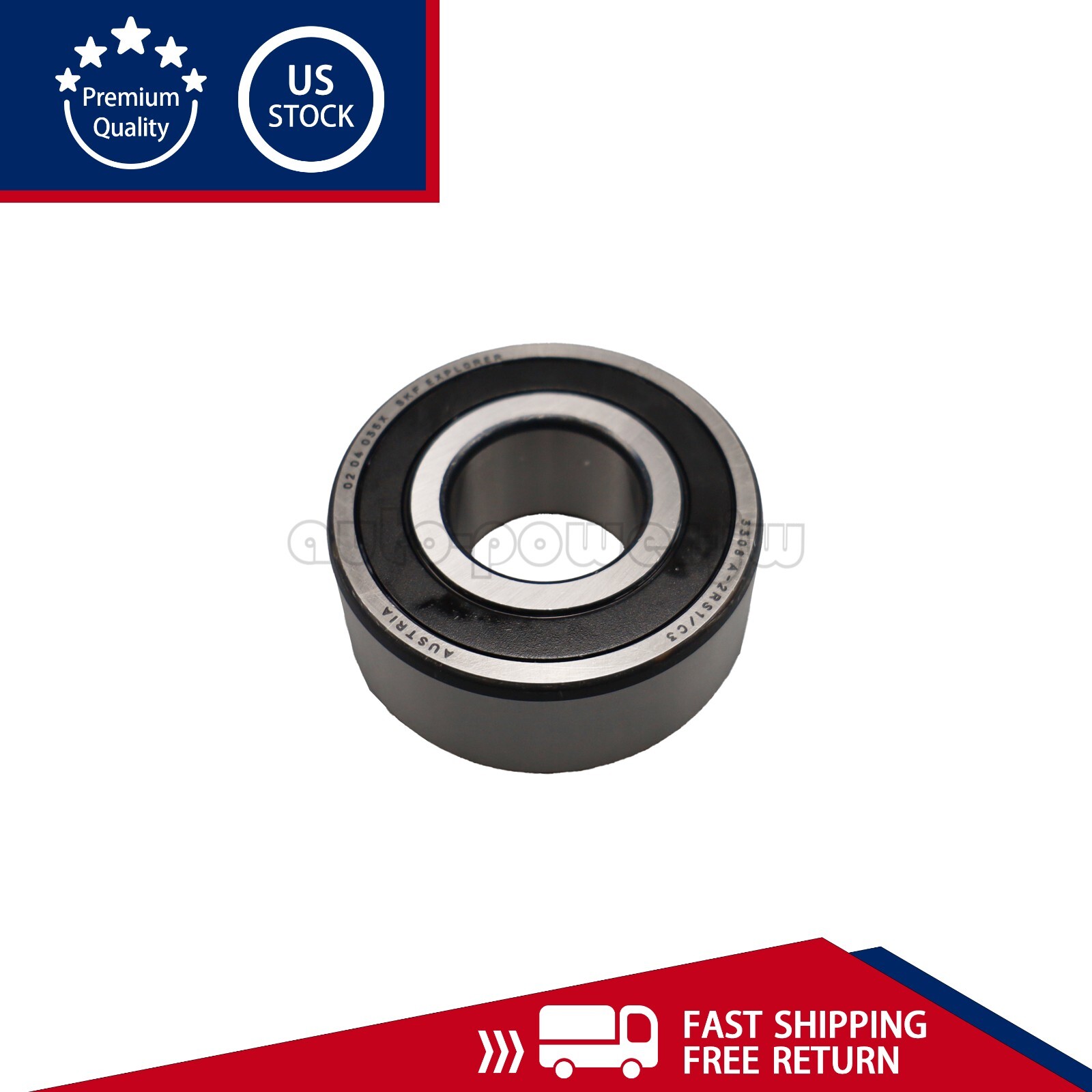 NEW Double Row Angular Contact Ball Bearing 40x90x36.5mm For SKF 3308 A 2RS1/C3