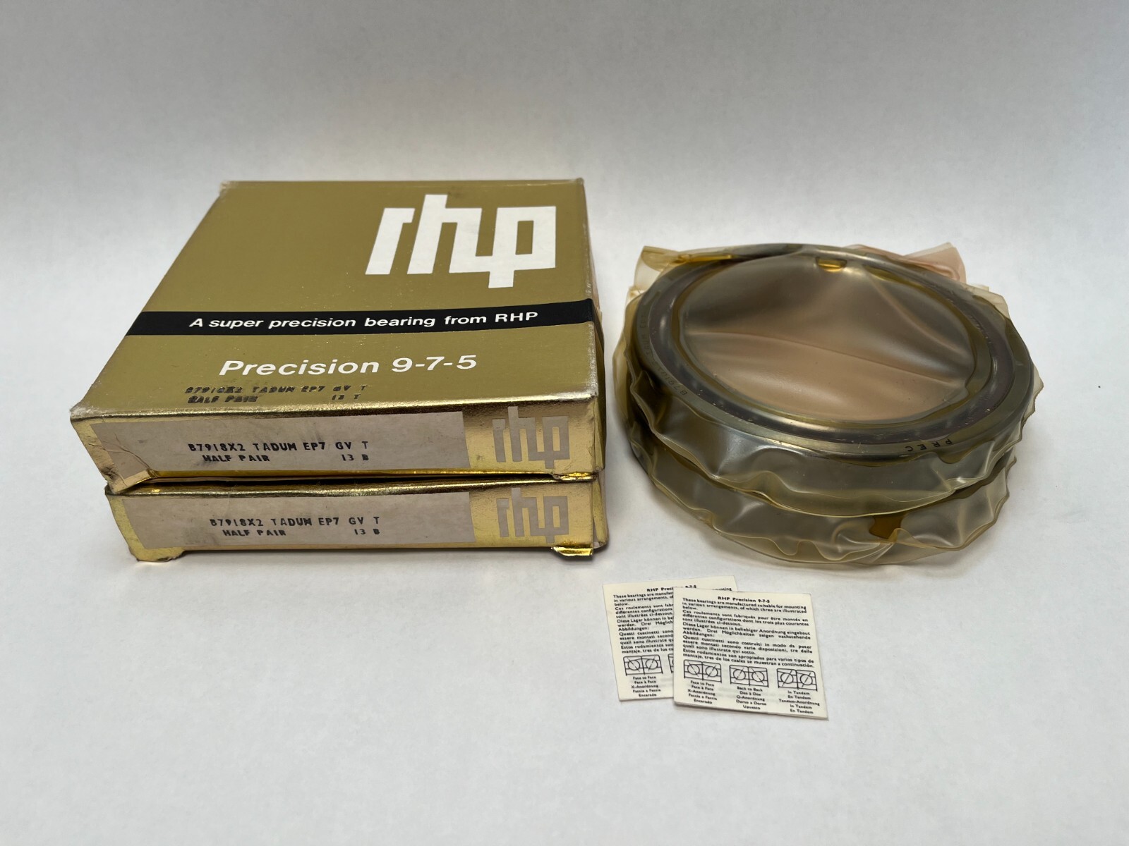 RHP 7918CTDUMP4 Bearing 90x125x18 mm 7918-C-T-DUM-P4 71918 7918X2 England 2 pcs
