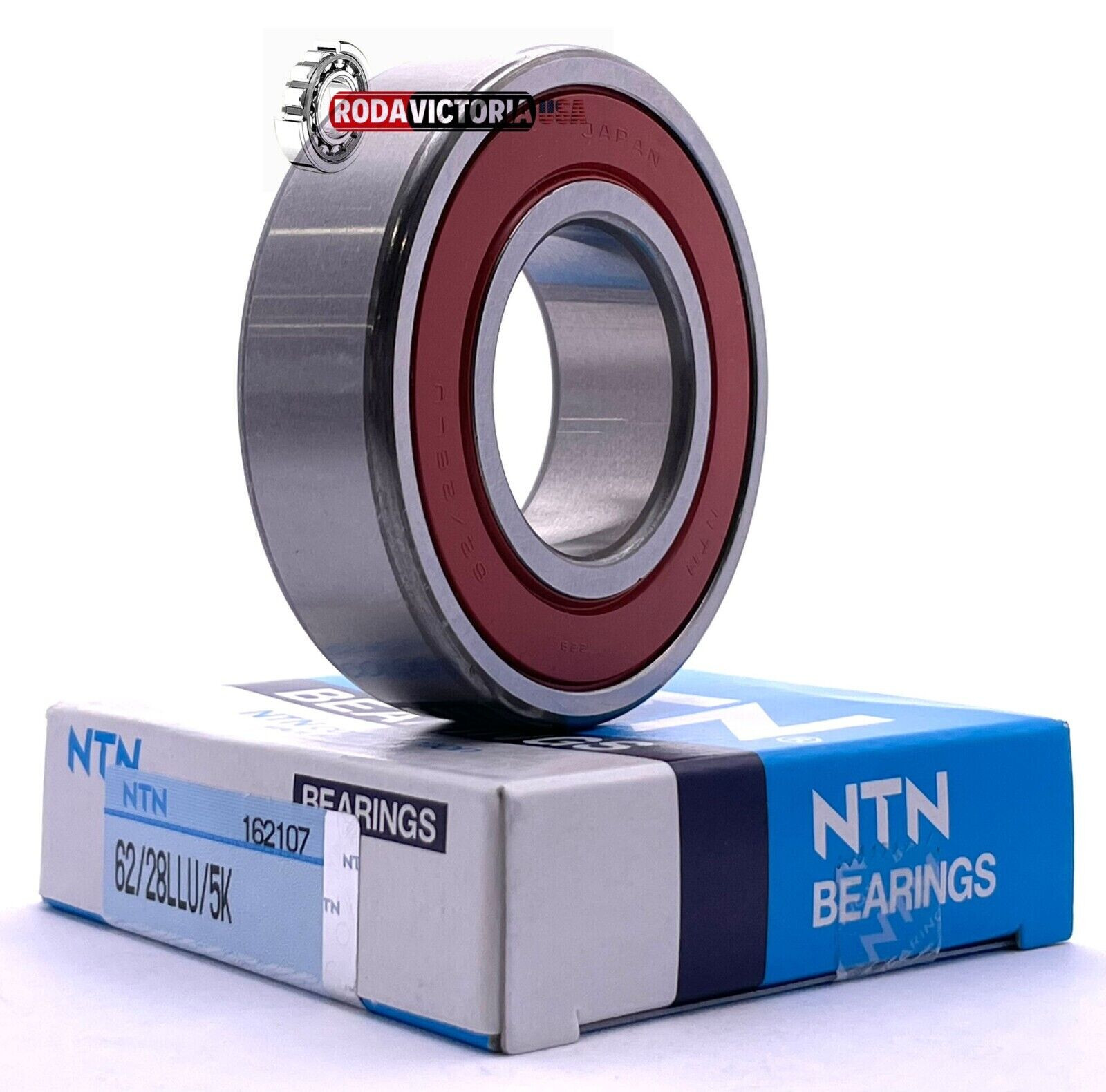 NTN 62/28 LLU/5K Rubber Sealed Deep Groove Ball Bearing – 28x58x16 mm 62/28 2RS