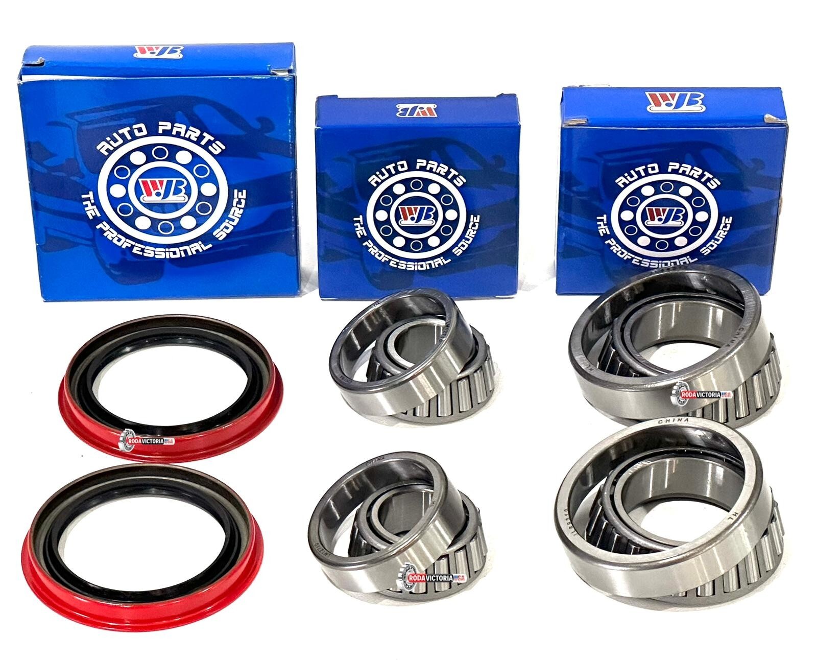 WJB Front Wheel Bearing Race Set & Seal Assembly Fit Ford F-150 2wd 1997-2003