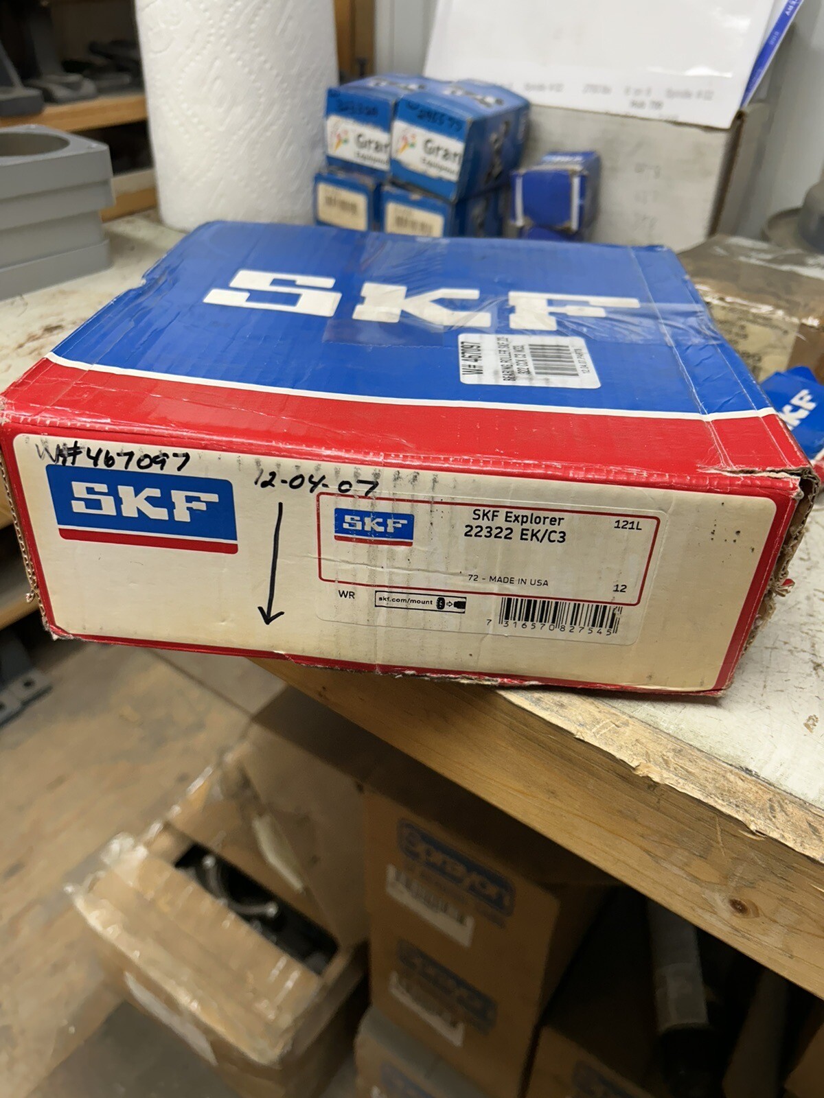 SKF Explorer Spherical Roller Bearing 22322 EK/C3