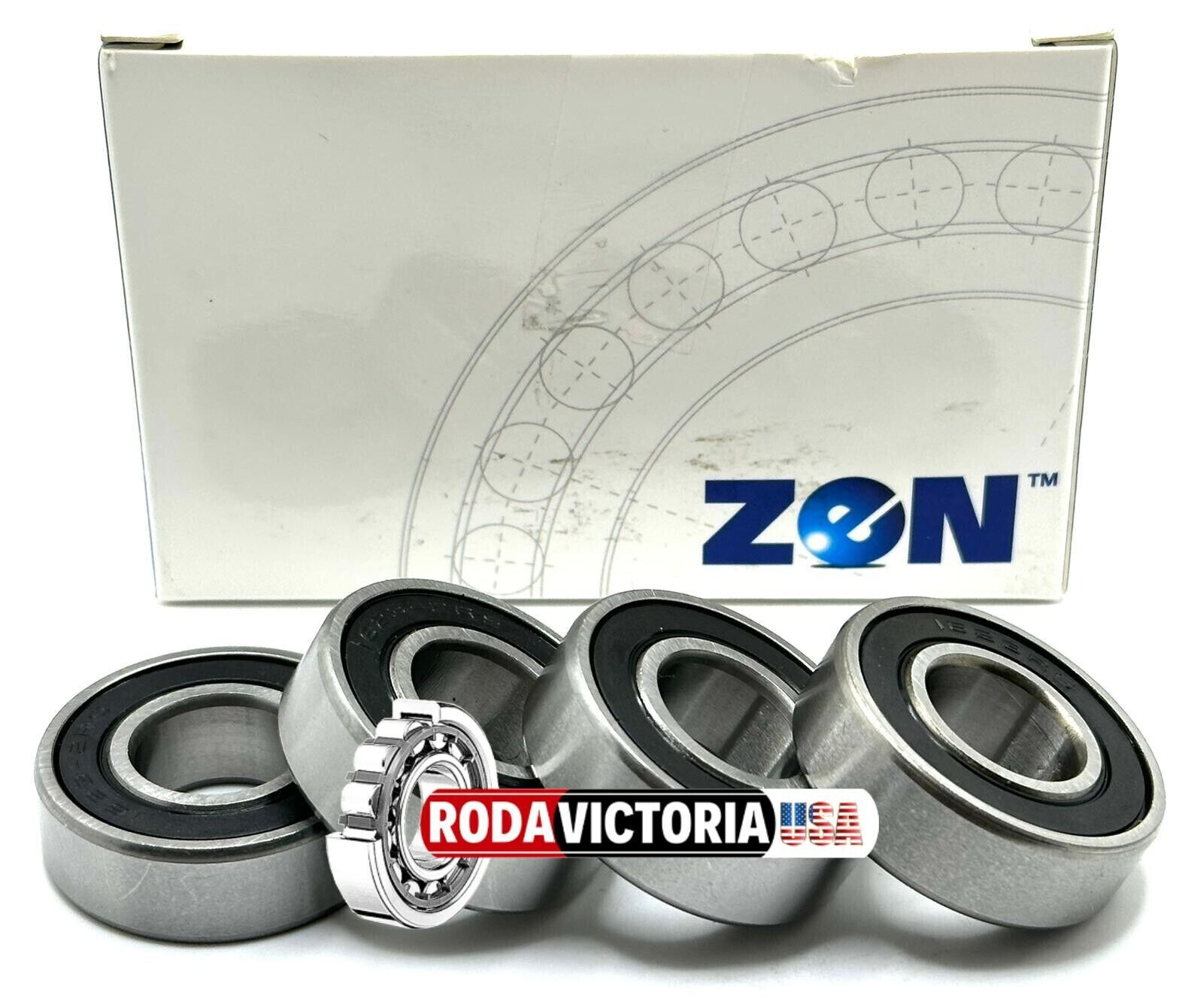 (Qty 4) ZEN Wheel Bearing 1-3/8″ Od X 5/8″ Id Bonanza Mini Bike Go Kart MM1072