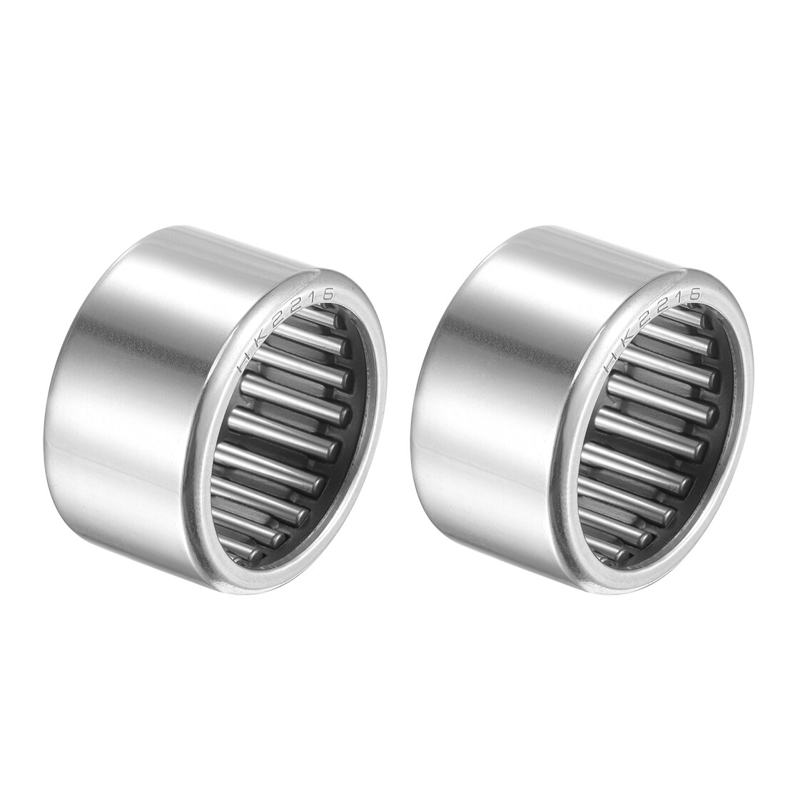 2pcs HK2216 Needle Roller Bearings Chrome Steel Open End 22mm x 28mm x 16mm
