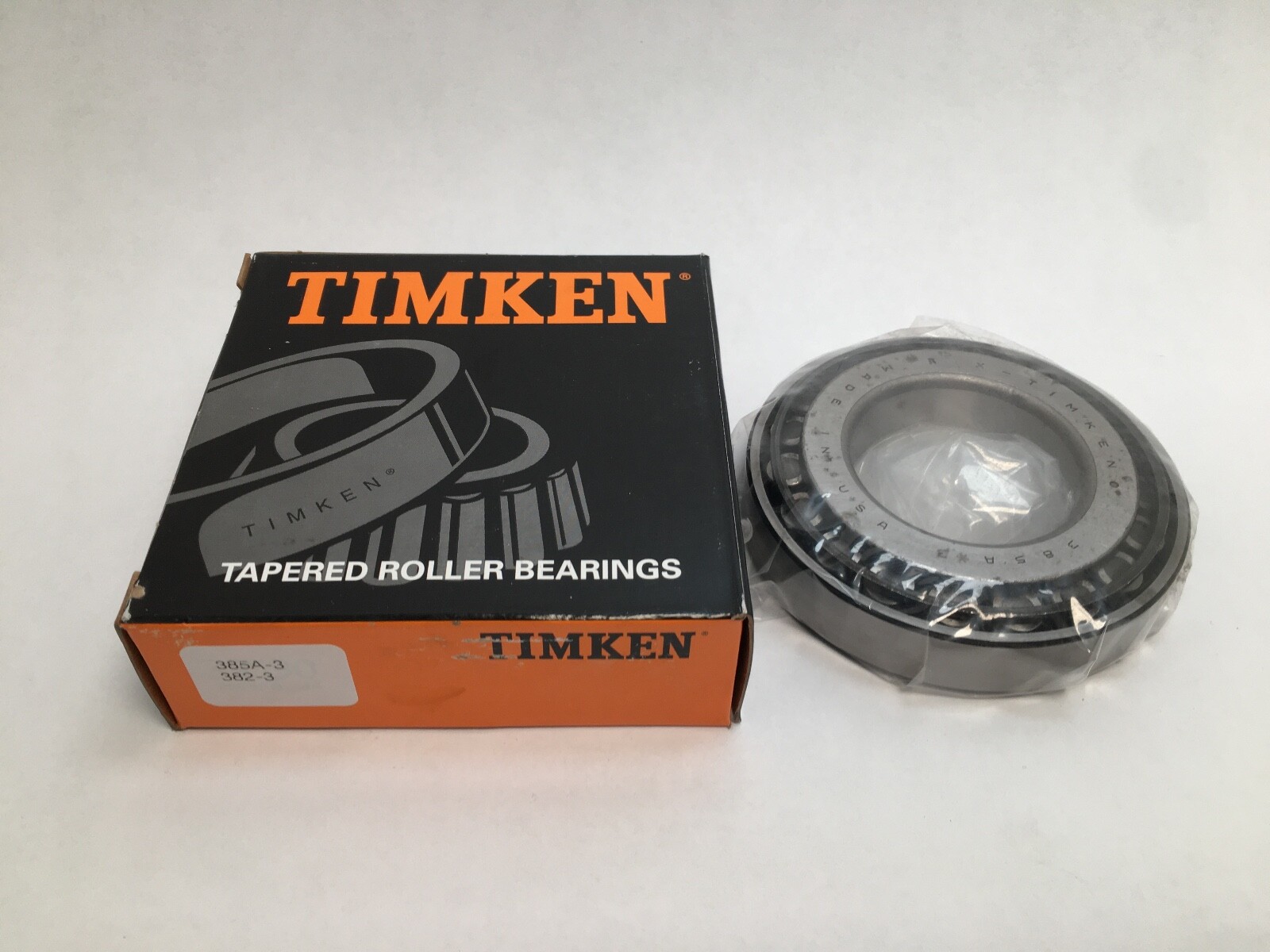 Timken 385A-3/382-3 Taper Bearing Cone&Cup 385-A *3 382 *3 #3 2″ ID 3-7/8″ OD