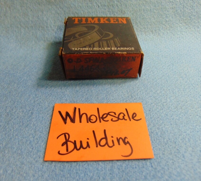 TIMKEN TAPERED ROLLER BEARING CONE L44643, 1.0000″ I.D., 0.5800″ WIDTH, CLASS 2