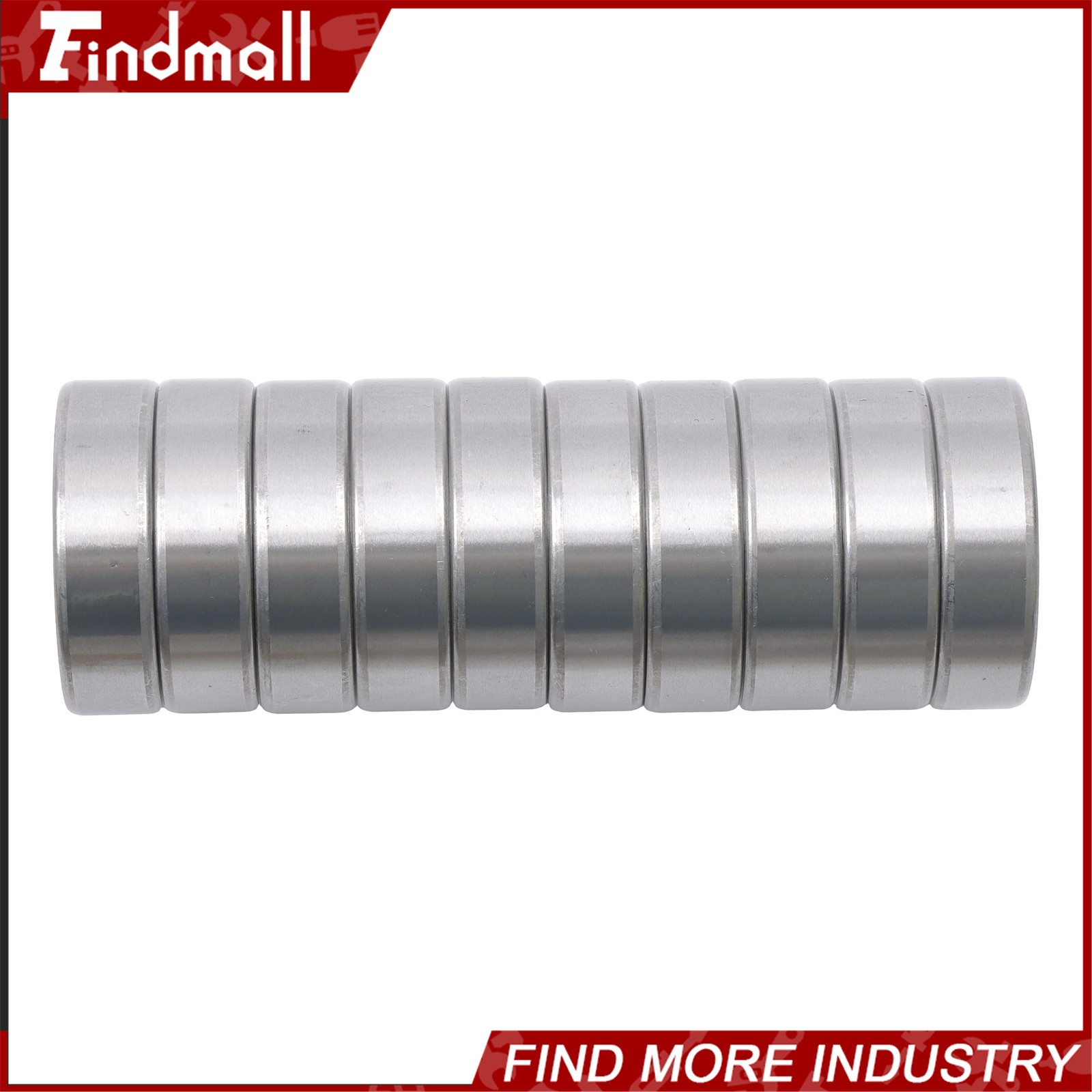 Findmall 6004-2RS C3 Ball Bearing 20x42x12mm 10 Pcs Premium Rubber Sealed
