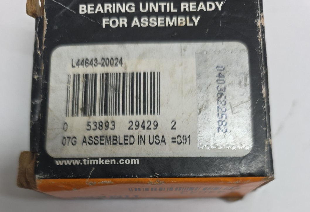 Timken L44643 Manual Transmission Countershaft Bearing for 1979-1984 Volvo 2.8L