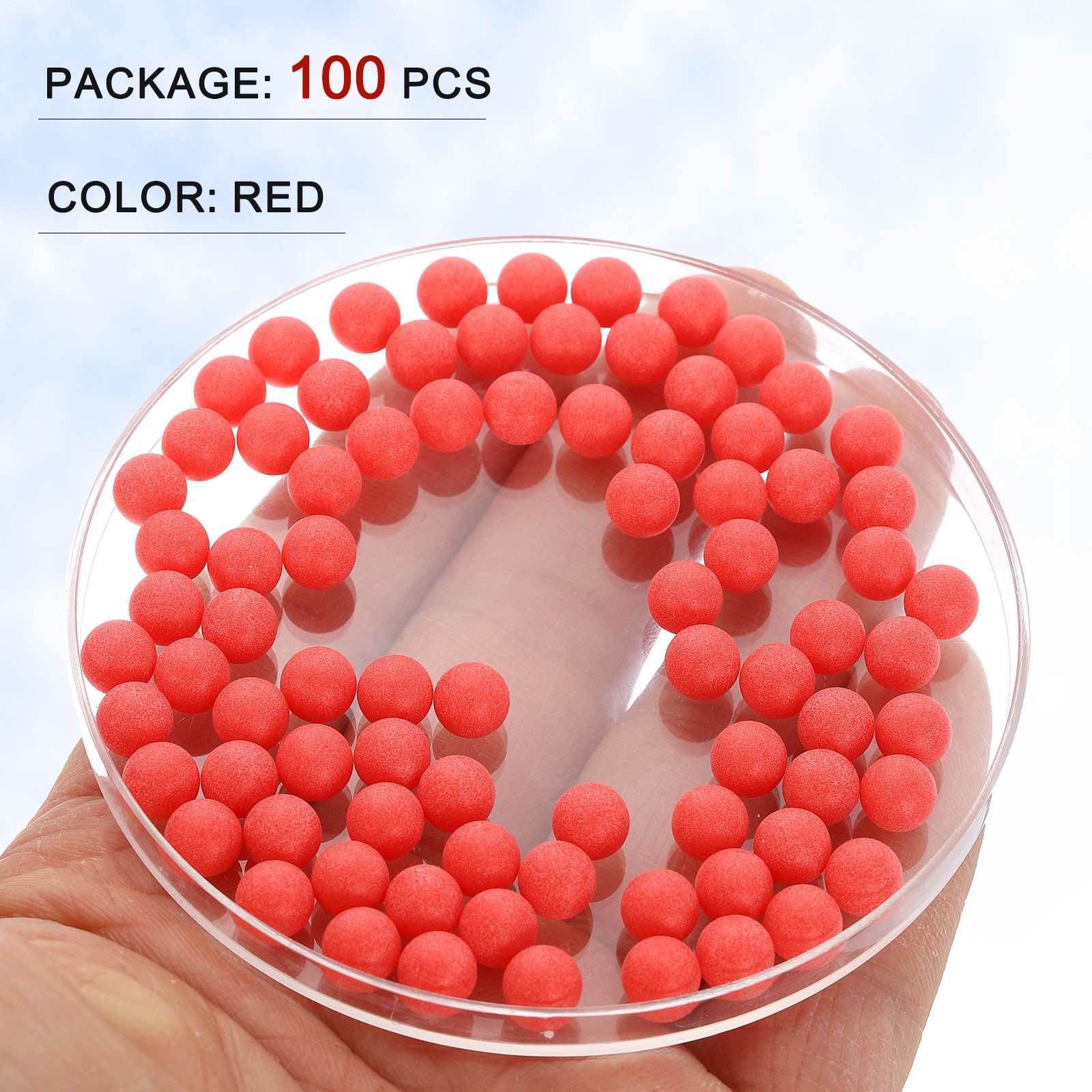 100pcs PP 1/4″ (6.35mm) Plastic Balls for Red Bearings