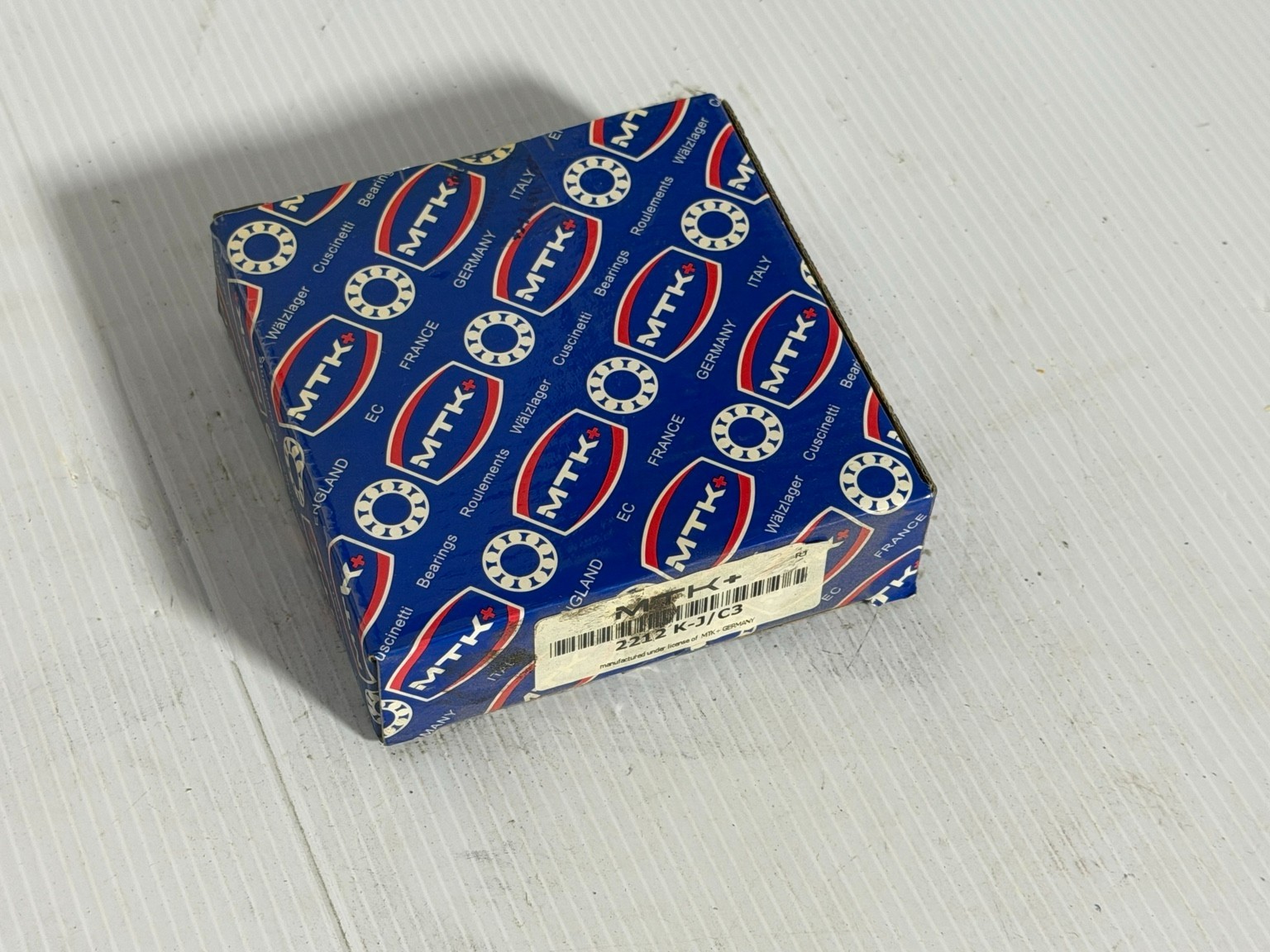 MTK+ 2212 K-JC3 Self Aligning Ball Bearing Tapered Bore New Open Box