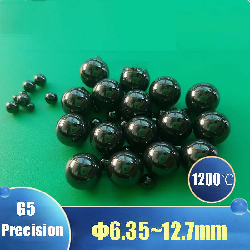 Dia 6.35-12.7mm Silicon Nitride Ceramic Ball G5 Precision Polish Bearing Balls
