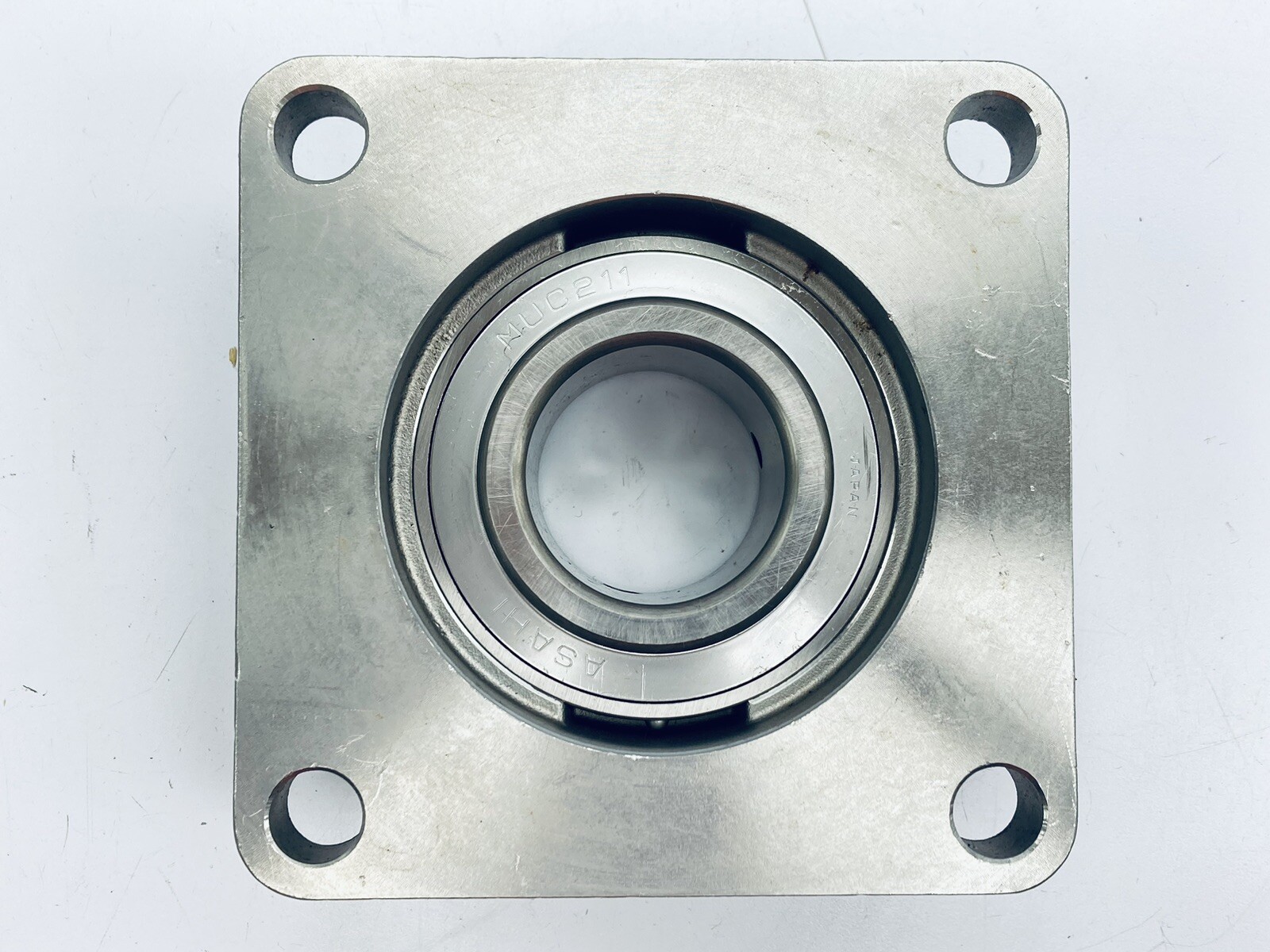 AMI ASAHI MUCF211-32 BEARING 4-BOLT FLANGE UNIT 2″-BORE STAINLESS STEEL