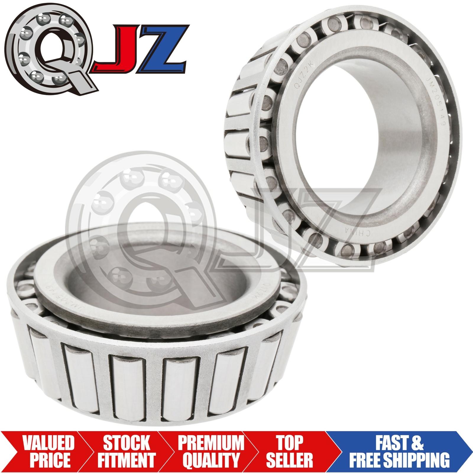 [2-Pack] JM205149 Tapered Roller Bearing Inner Cone 1.97″ (Bore) x 1.10″ (Width)